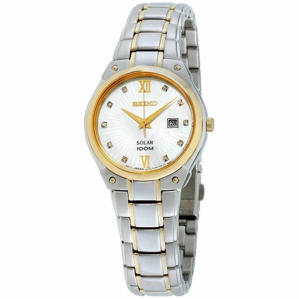 Seiko Women's SUT214 Solar Two-Tone Stainless Steel Watch