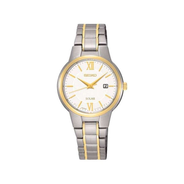 Seiko Women's SUT230 Solar Two-Tone Stainless Steel Watch