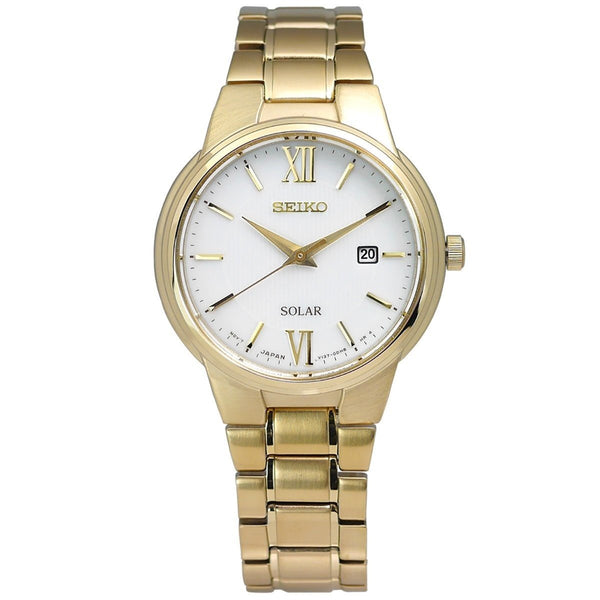 Seiko Women's SUT232 Solar Gold-Tone Stainless Steel Watch