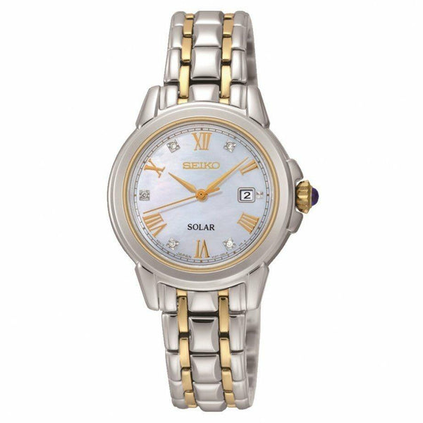Seiko Women's SUT244 Solar Le Grand Two-Tone Stainless Steel Watch