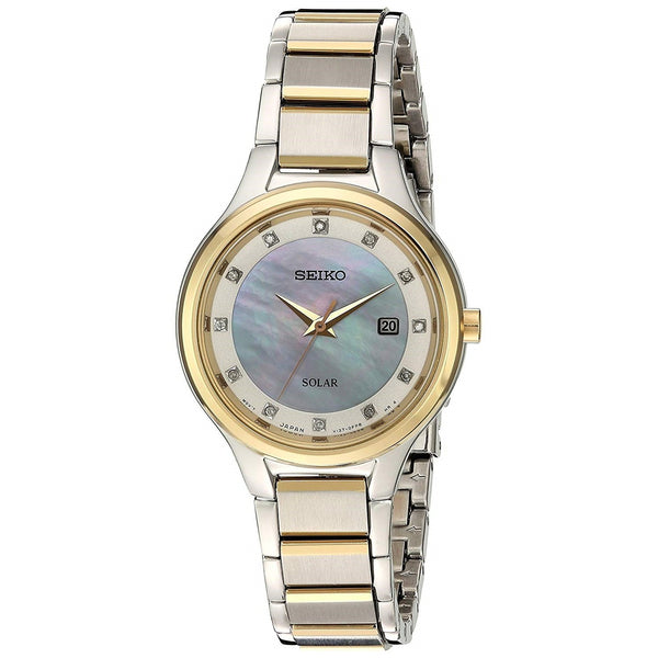 Seiko Women's SUT318 Solar Two-Tone Stainless Steel Watch