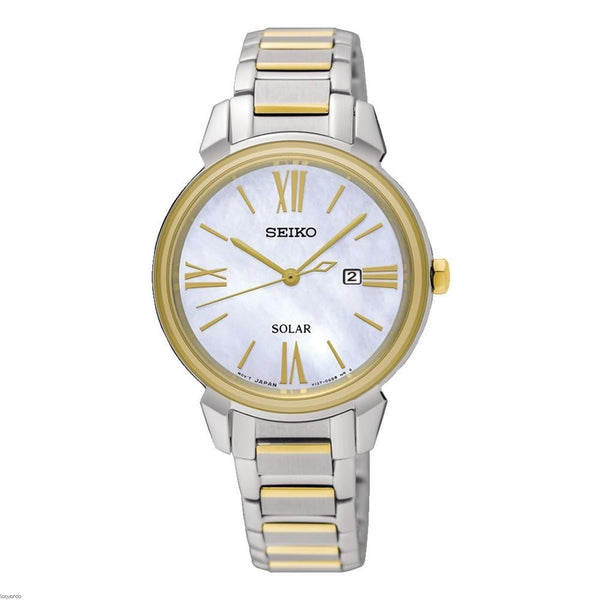 Seiko Women's SUT324 Solar Two-Tone Stainless Steel Watch