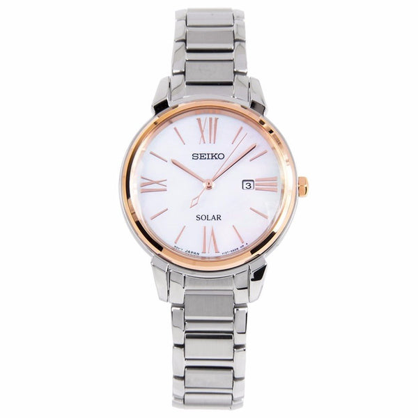 Seiko Women's SUT326 Solar Stainless Steel Watch