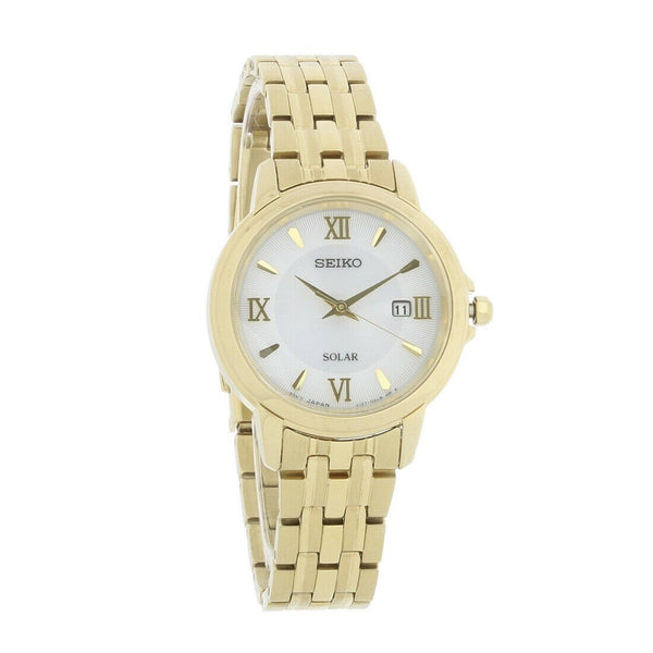 Seiko Women's SUT350 Solar Gold-Tone Stainless Steel Watch