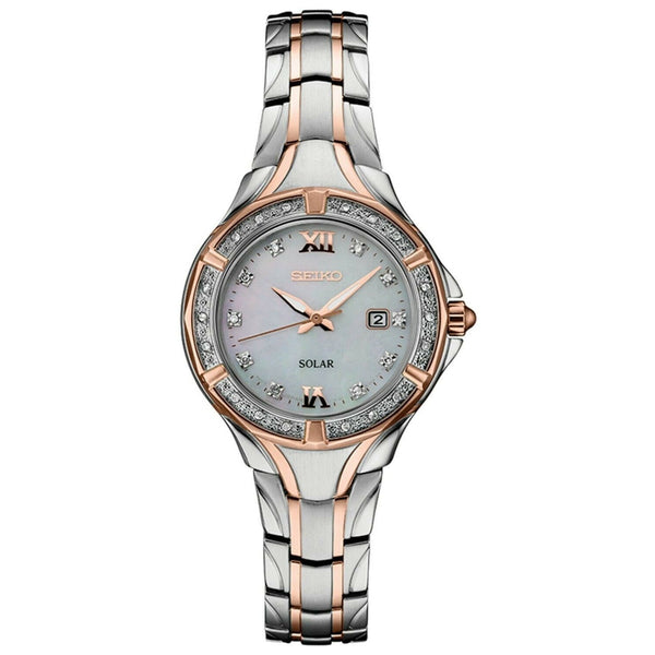 Seiko Women's SUT374 Solar Two-Tone Stainless Steel Watch