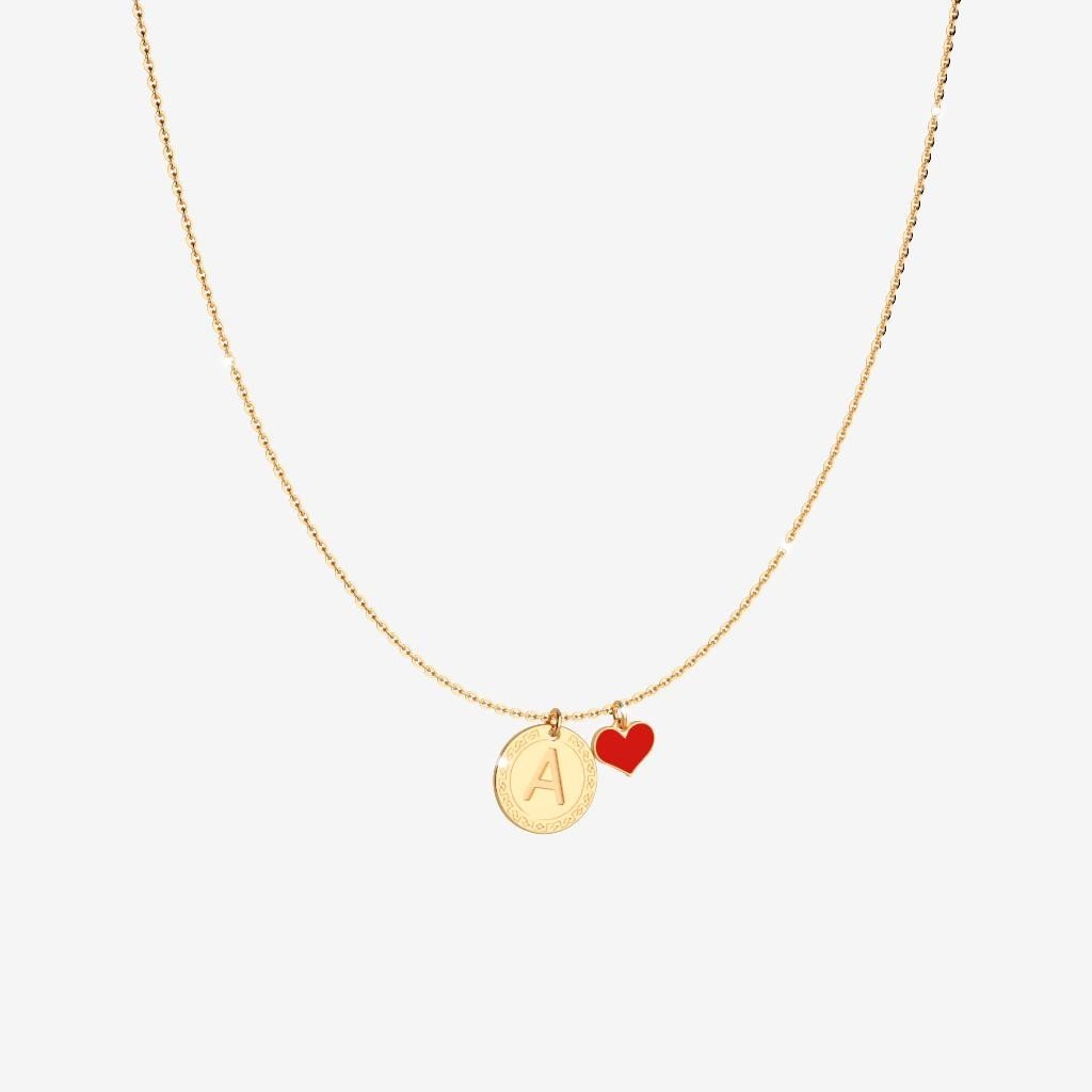MyWorld Letter A Necklace (Gold)
