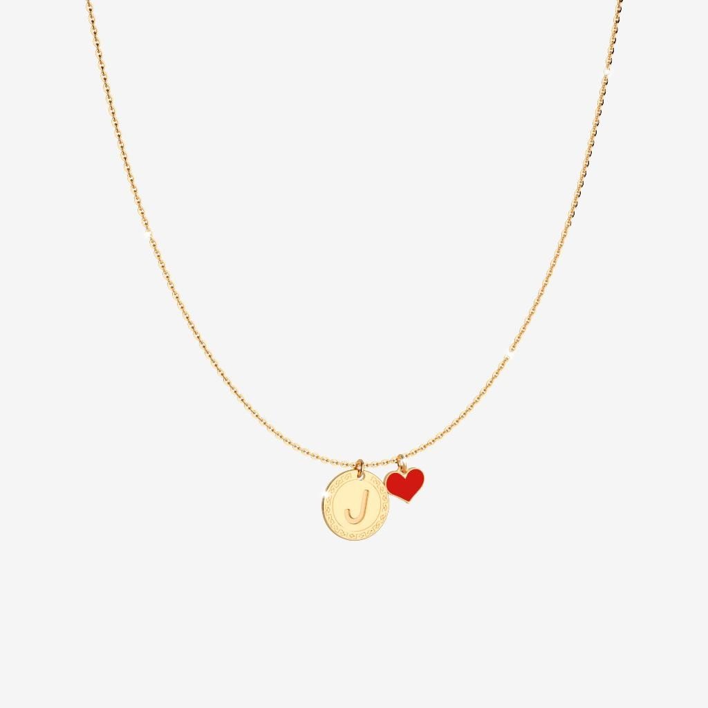MyWorld Letter J Necklace (Gold)