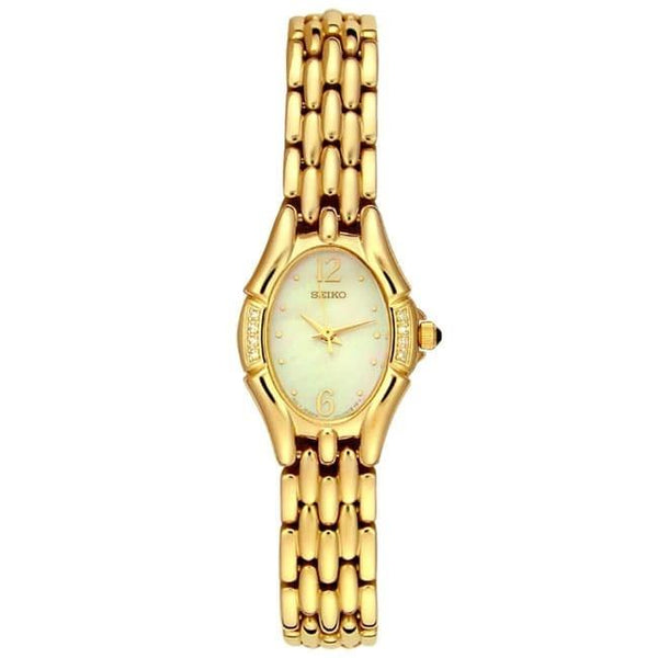 Seiko Women's SXGM28 Diamond Gold-Tone Stainless Steel Watch