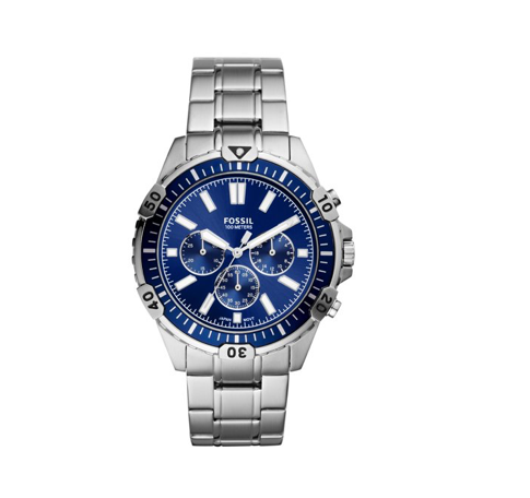Garret Chronograph Watch (Silver/Blue)