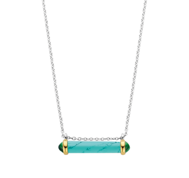 Turquoise Blue Tube-shaped stone