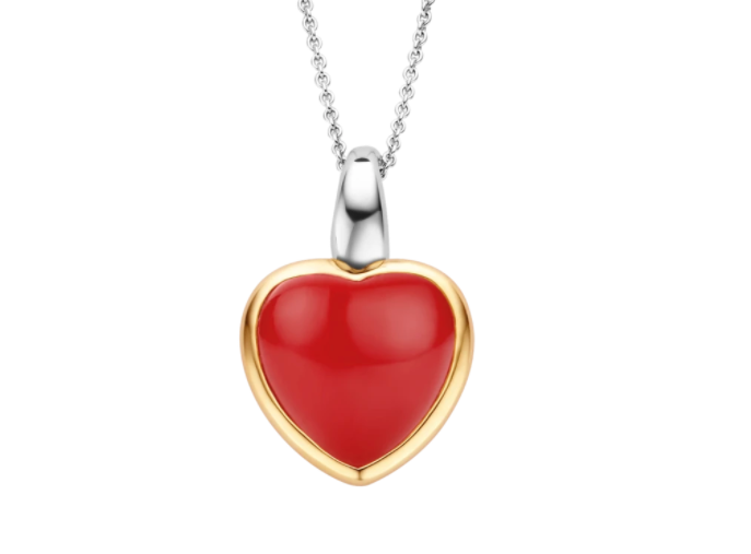 Heart Double-sided Coral Red