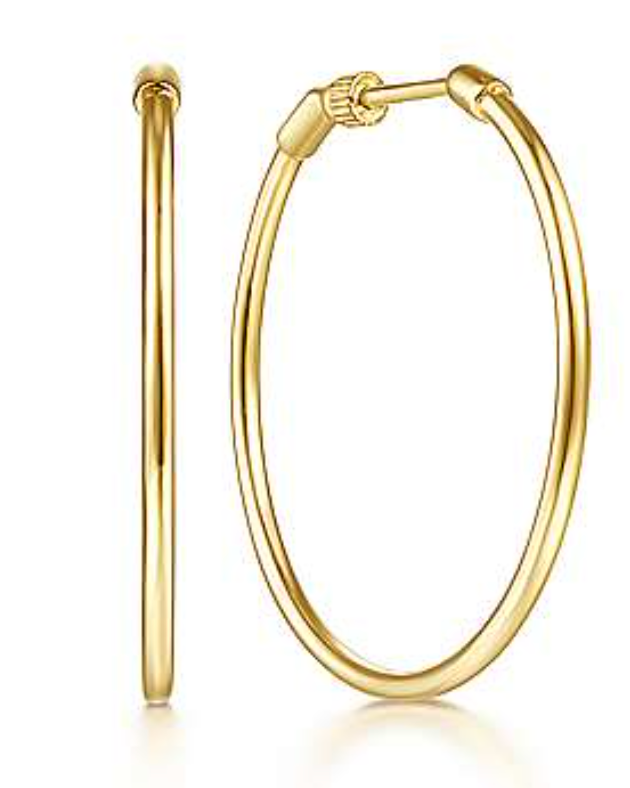 Gabriel & Co. 14K Yellow Gold 30mm Classic Hoop Earrings- EG13602Y4JJJ