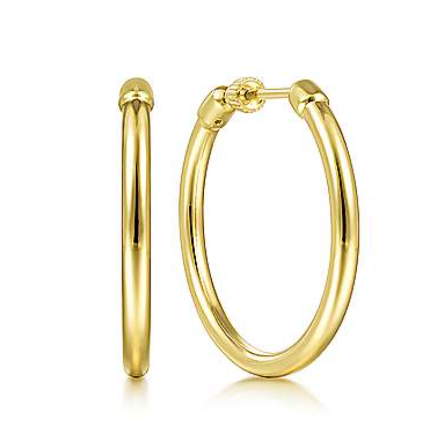 Gabriel & Co. 14K Yellow Gold 30mm Polished Classic Hoop Earrings- EG14098Y4JJJ