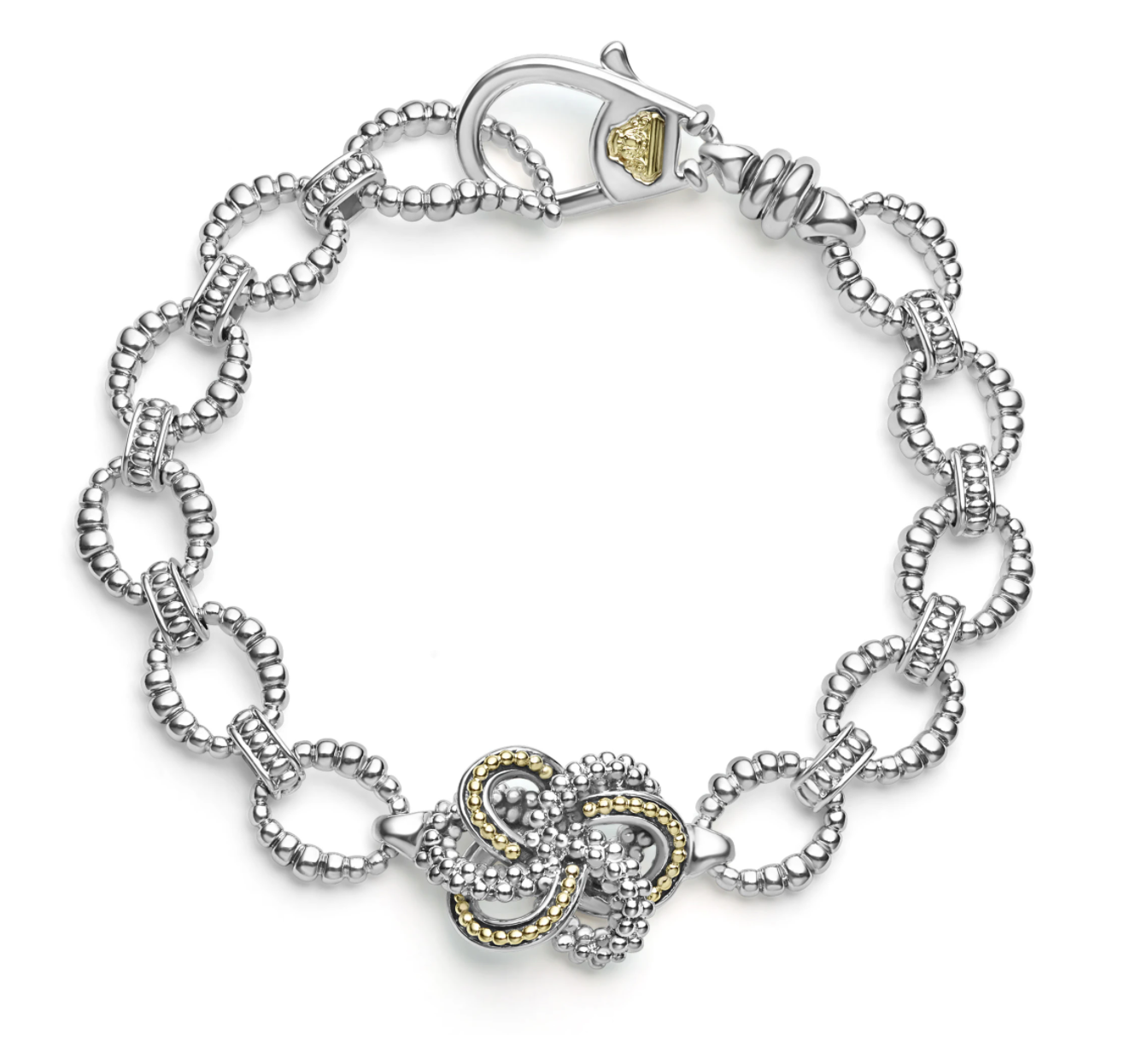 Lagos Two Tone Love Knot Link Bracelet- 05-81419-7