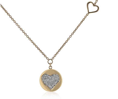Zeghani Memento Heart 14K Yellow Gold