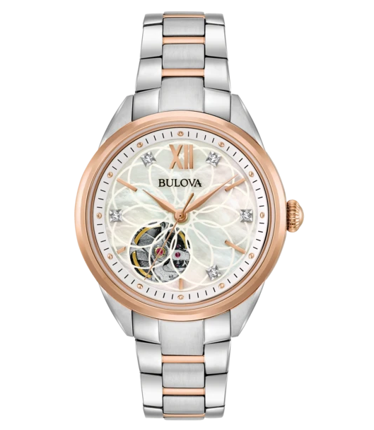 Womens Diamond Rose Gold Automatic Classic Watch