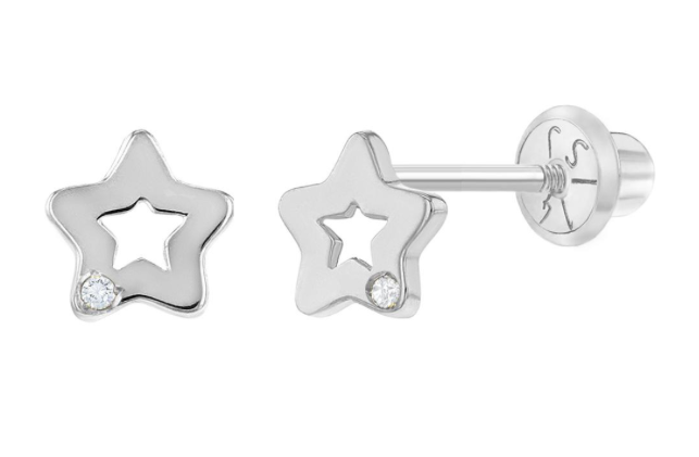 SMALL STAR DIAMOND EARRINGS