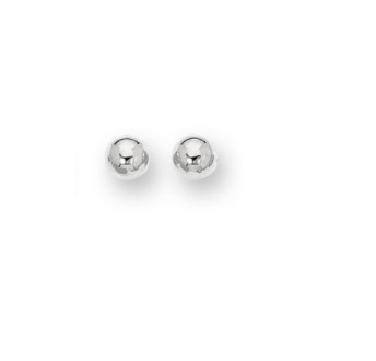 14K Gold Polished 8mm Post Earring