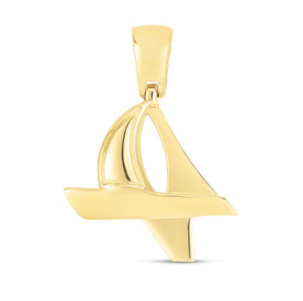 14K Men's Sailboat Charm