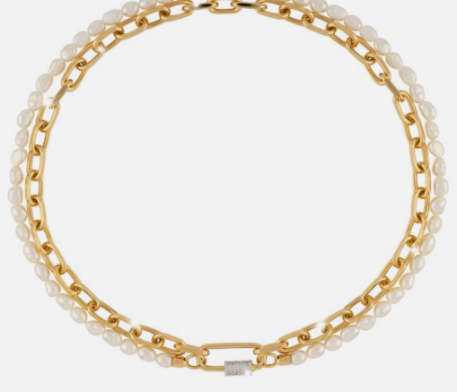 Palermo Collar Cadena y con Perla