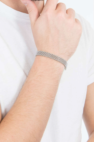UNIFORM SILVER BRACELET