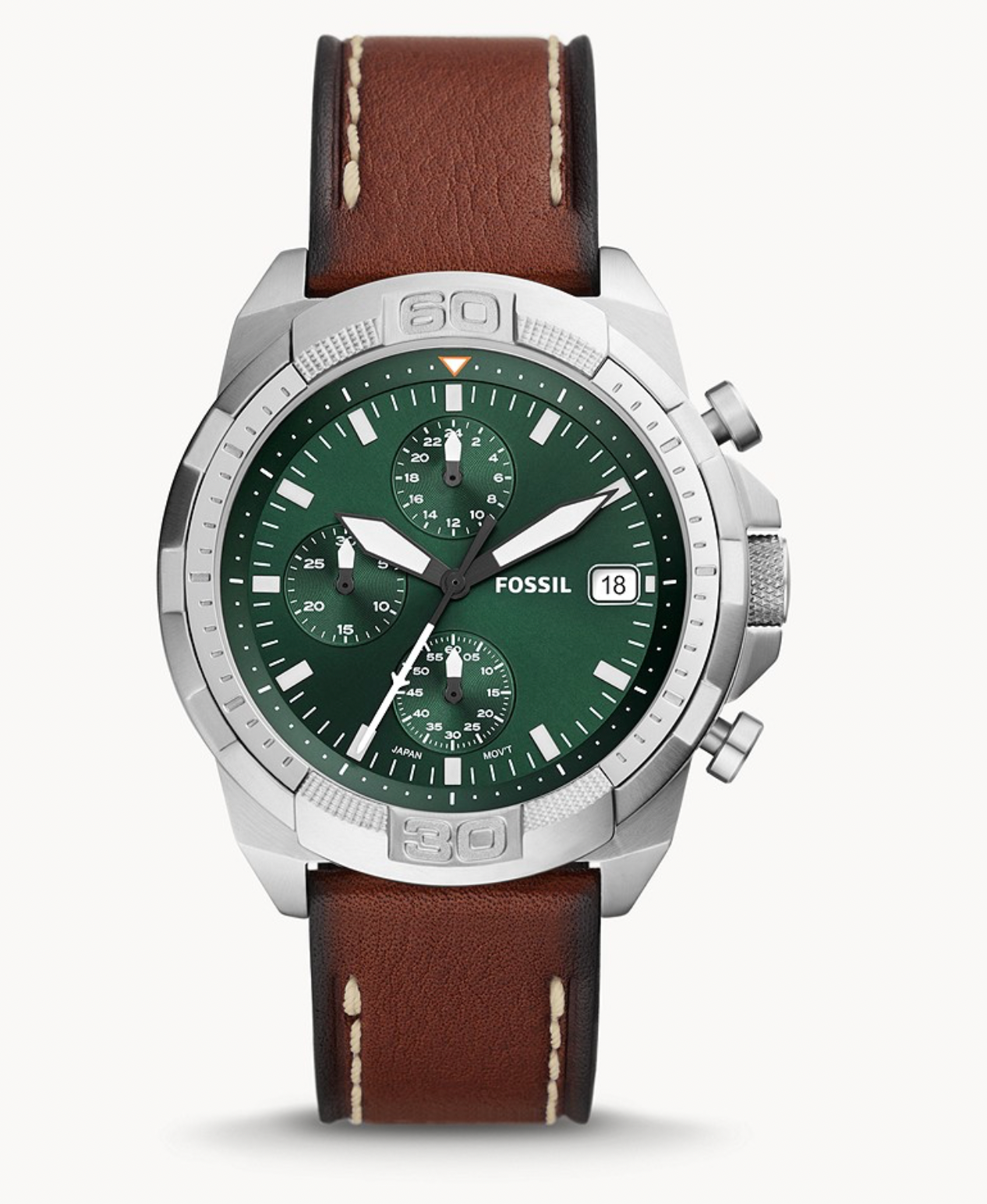 Bronson Chronograph Brown Eco Leather Watch