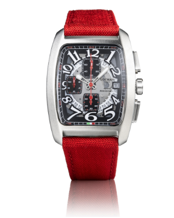 Rectangle Sport Locman Chrono Watch Red