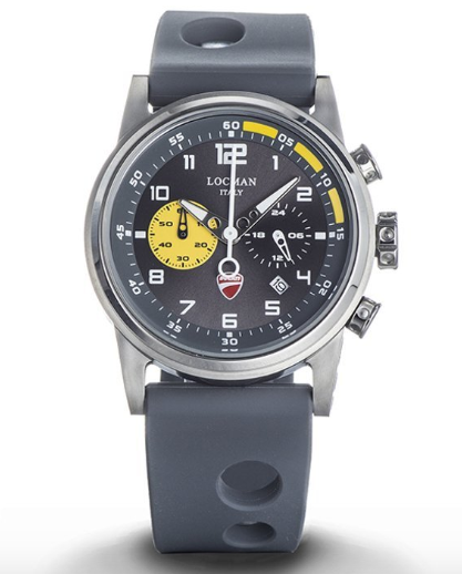 Round Ducati Locman Chrono Gray Watch