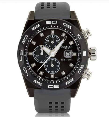 Stealth Locman Silicone Gray Men Watch