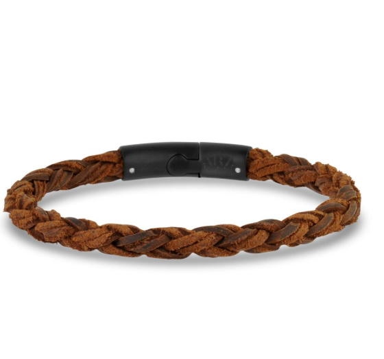 6mm Mixed Brown Suede Leather Bracelet
