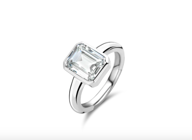 Ti Sento Milano - Emeral Cut Ring