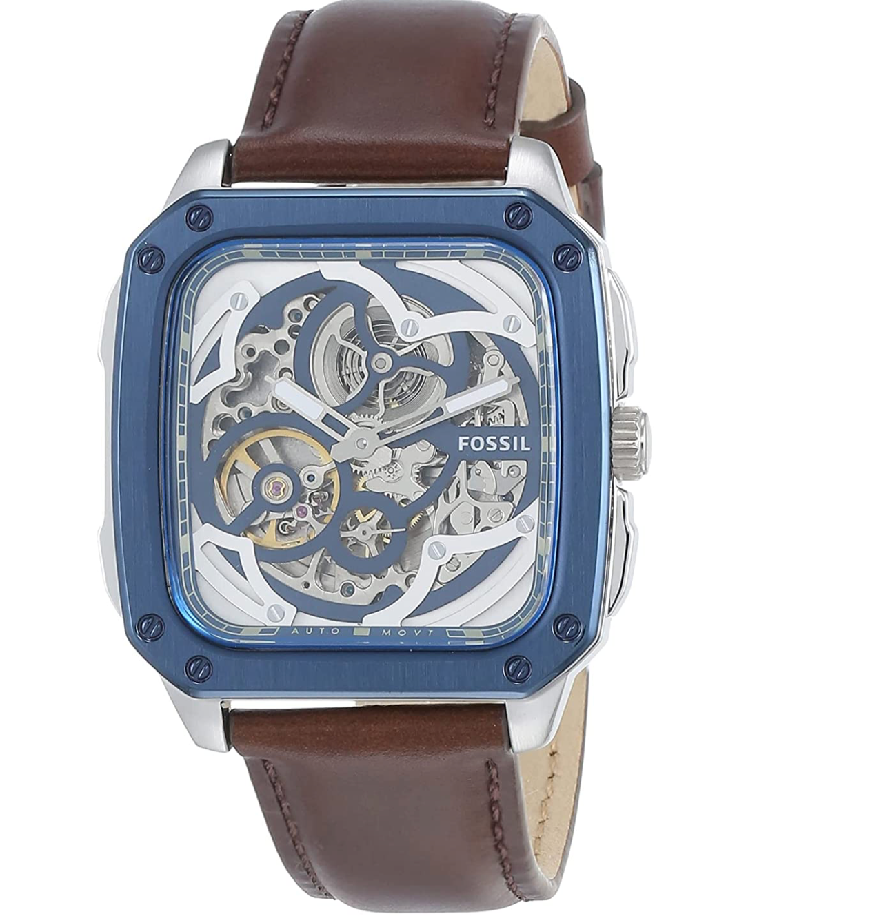 Fossil Inscription Analog Blue Dial Men's Watch