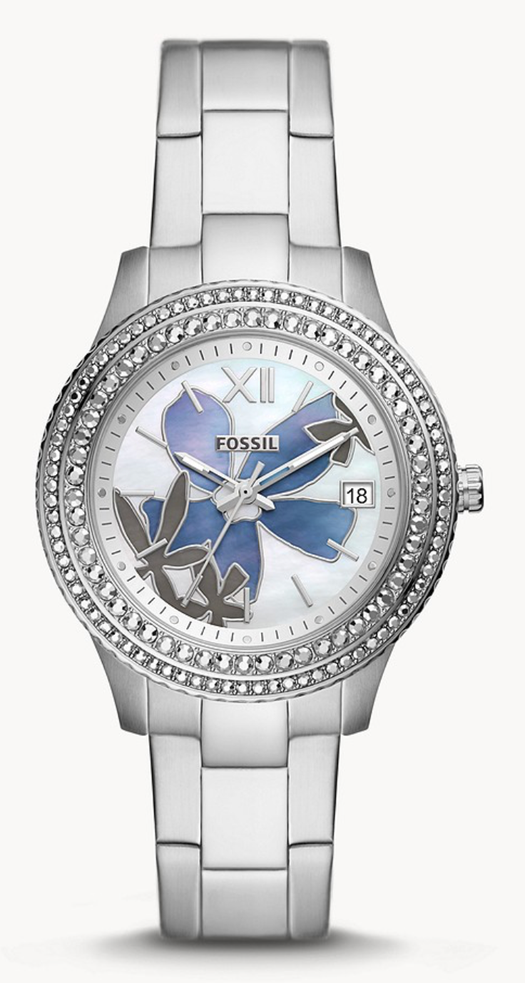 Stella Three-Hand Date Stainless Steel Watch