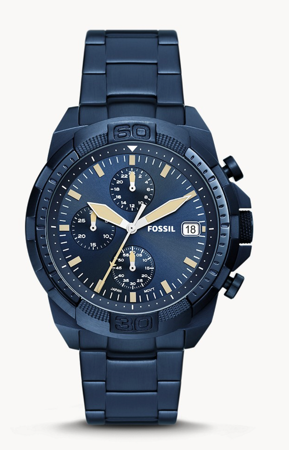 Bronson Chronograph Navy Stainless Steel Watch