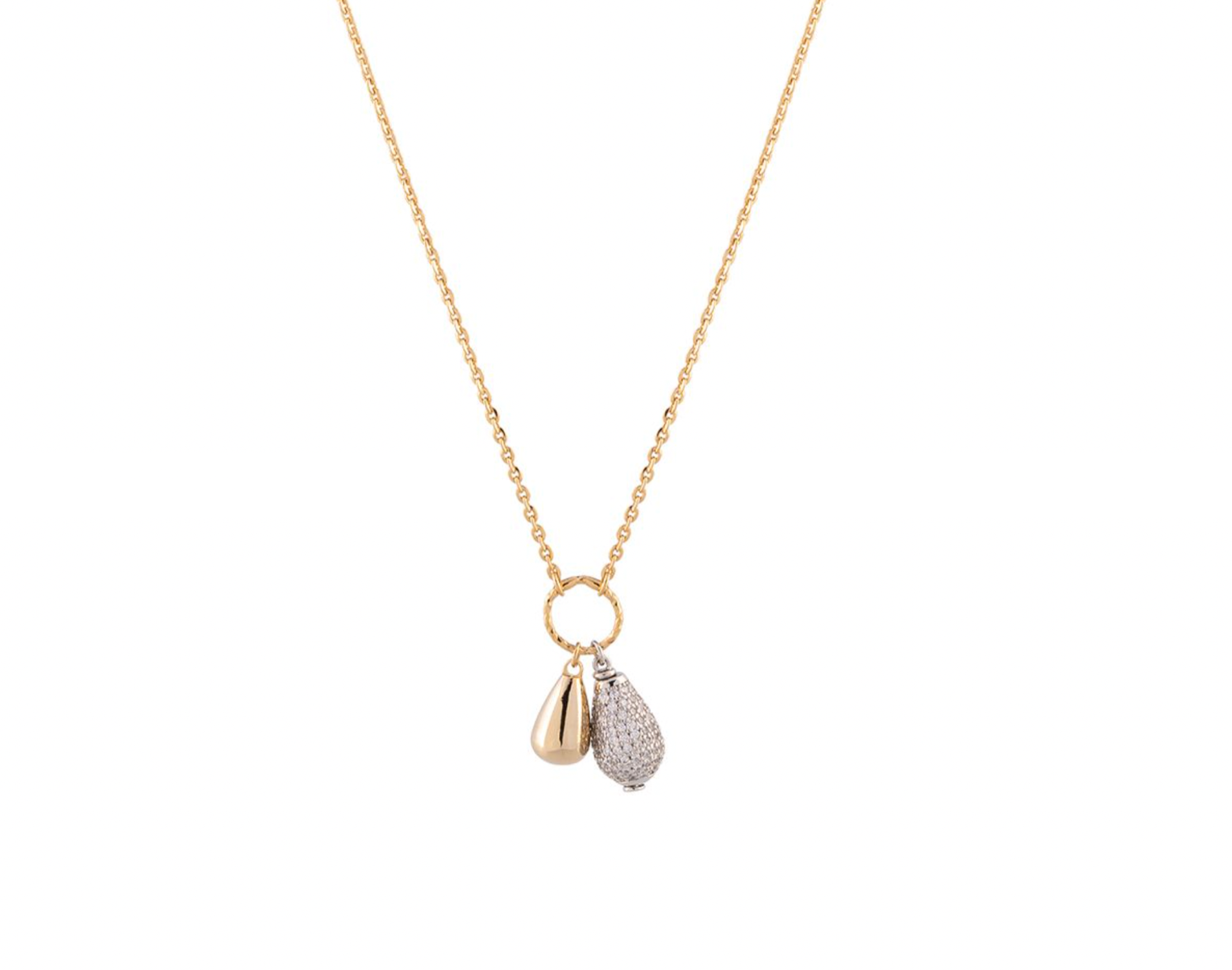 Tulipe Double Teardrop Necklace