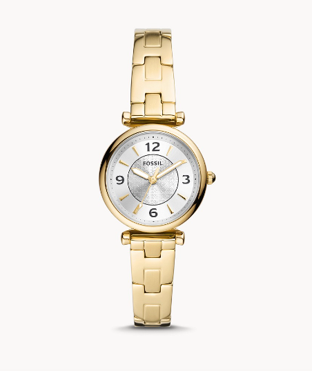Carlie Three-Hand Gold-Tone Stainless Steel Watch