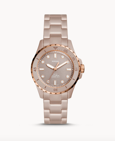 FB-01 Three-Hand Salted Caramel Ceramic Watch