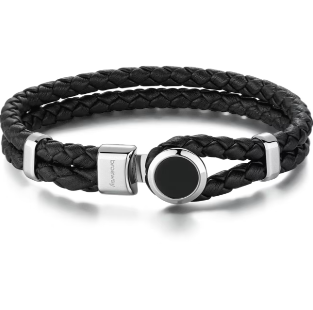 Brosway Black Leather Bracelet