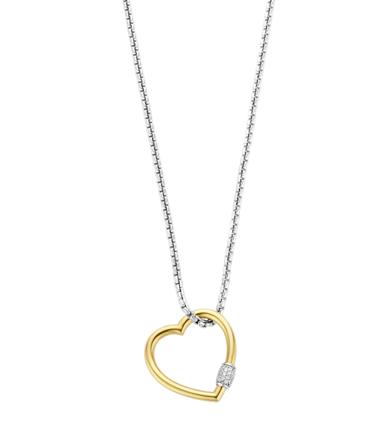 Ti Sento Milano Gold Heart Thick Chain