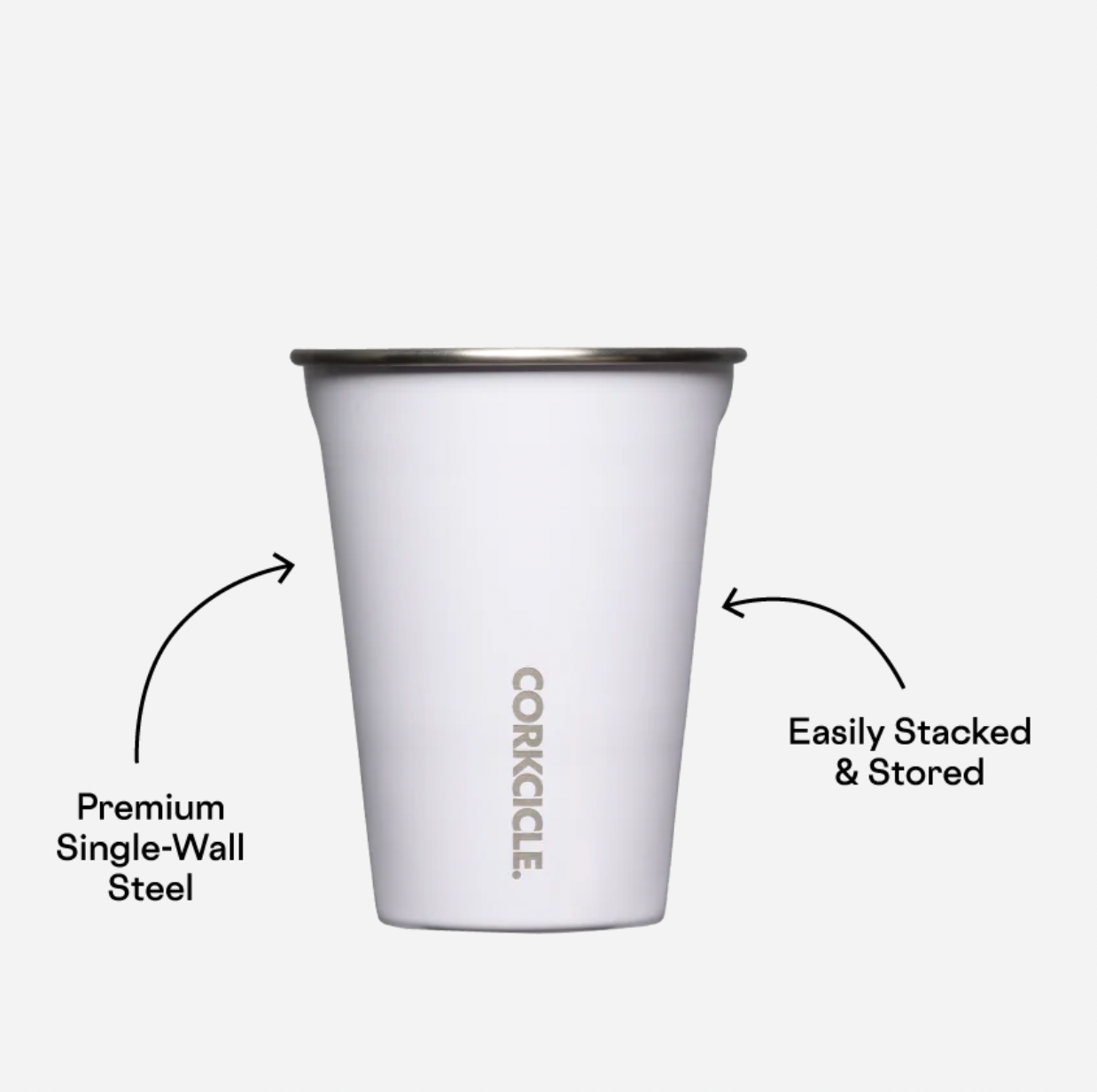 Eco Stacker - 18oz Gloss White