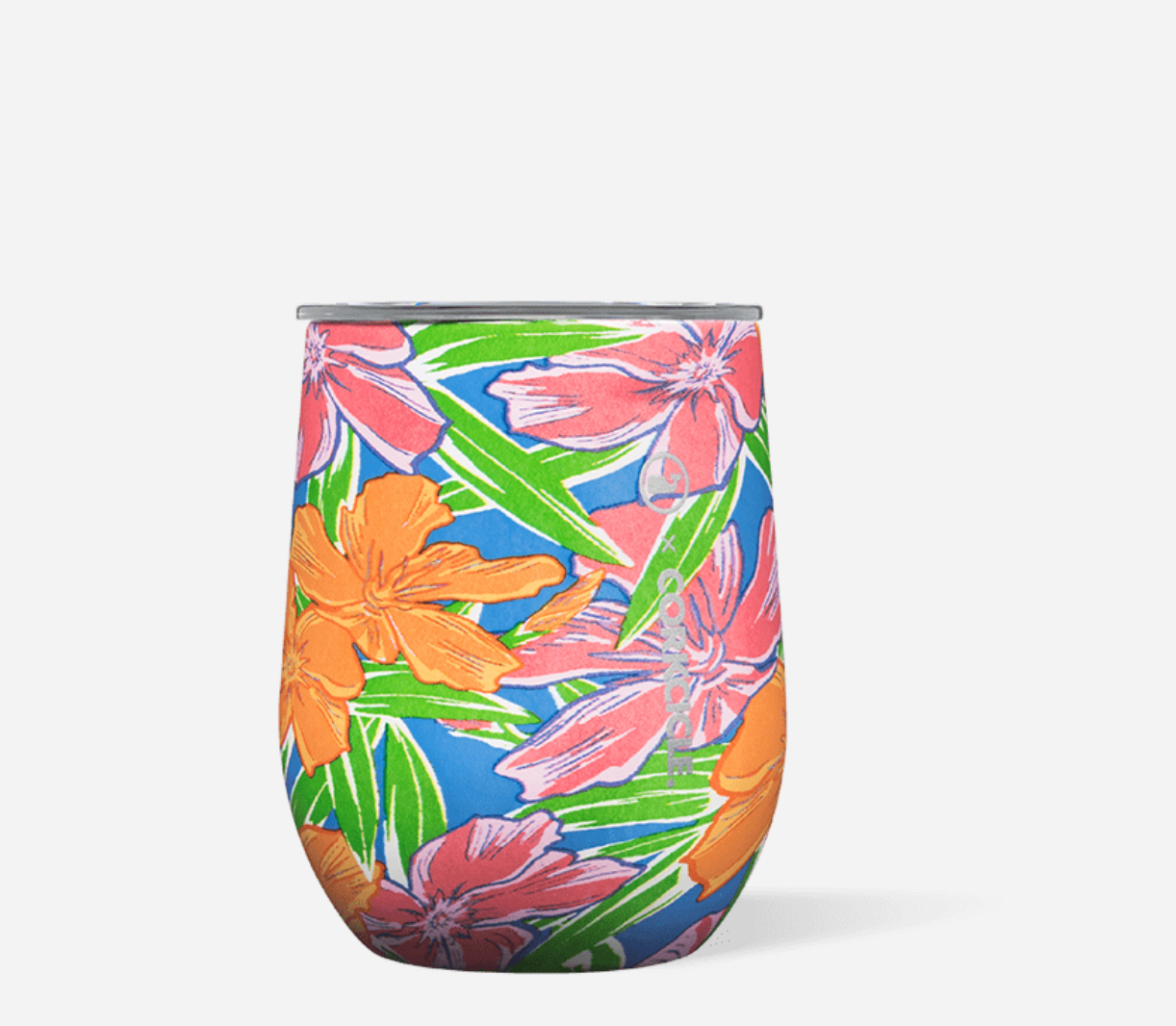 Stemless- 12oz Vineyard Vines Oleander