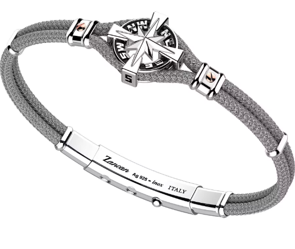 Zancan bracelet with Compass and Rose Gold Plated