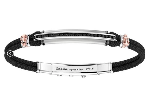 Zancan Bracelet with Onix and Rose Gold Plated