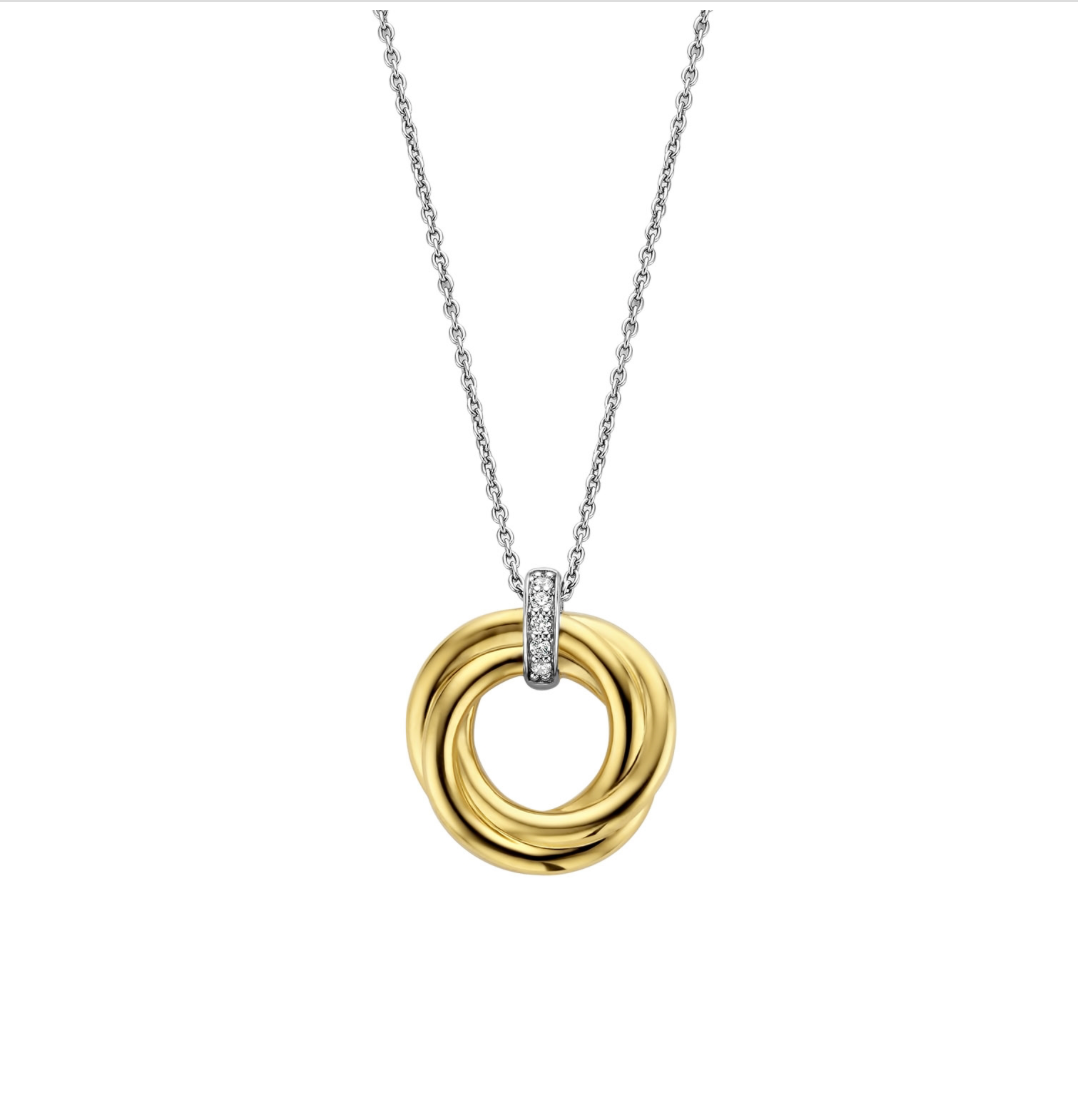 Ti Sento Circle Shape Necklace
