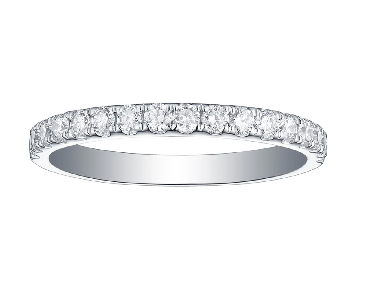 Essentials 0.50ct Half Eternity Band R-00012WHT