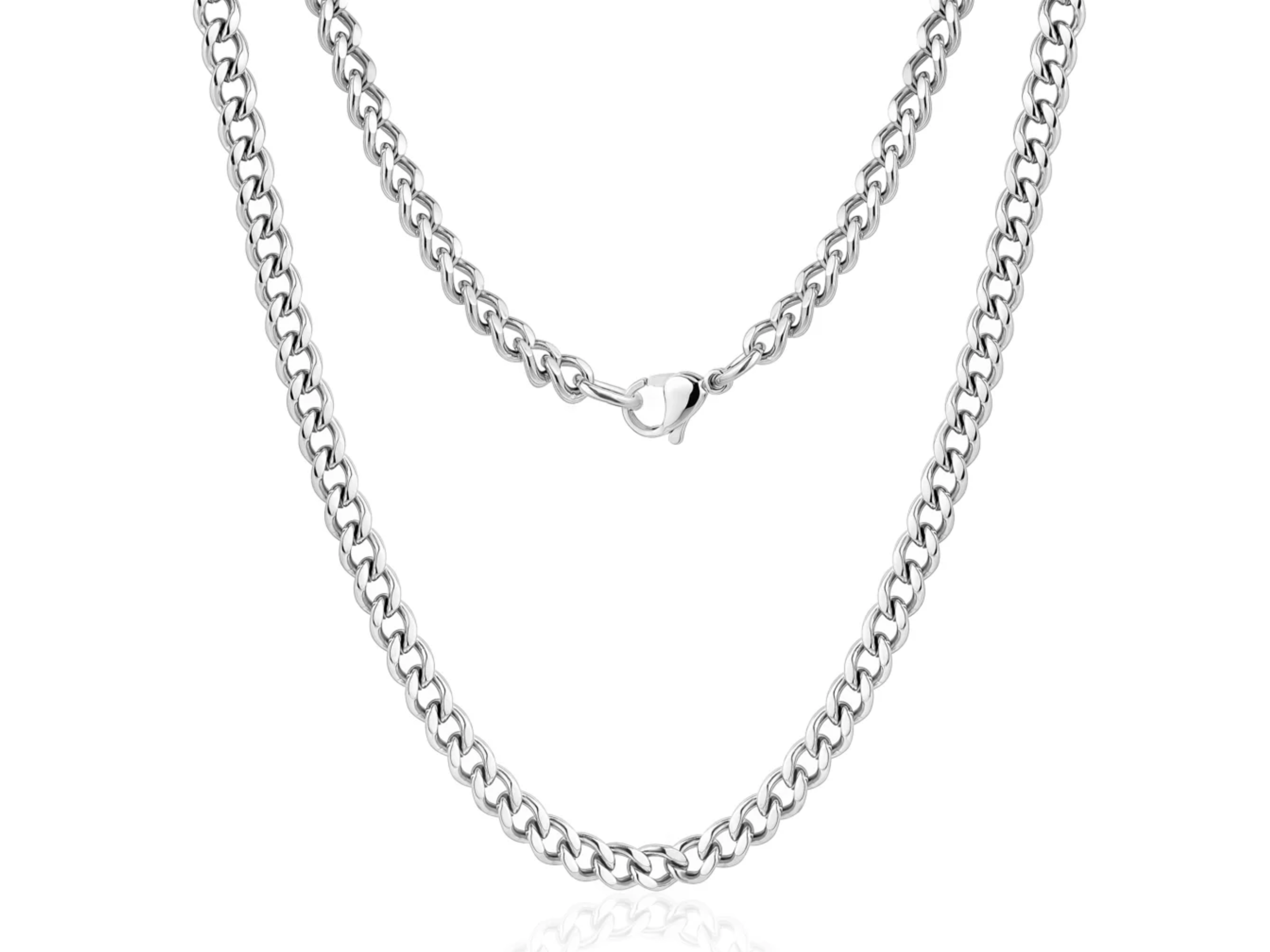 CUBAN LINK CHAIN (5MM) Silver