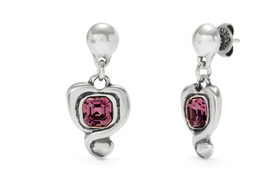 Ser Expresiva- Heart Pink Earrings