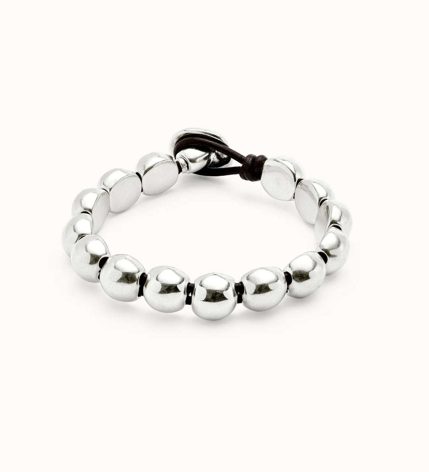 Ser Intrepida Leather Bracelet with Gold Brown