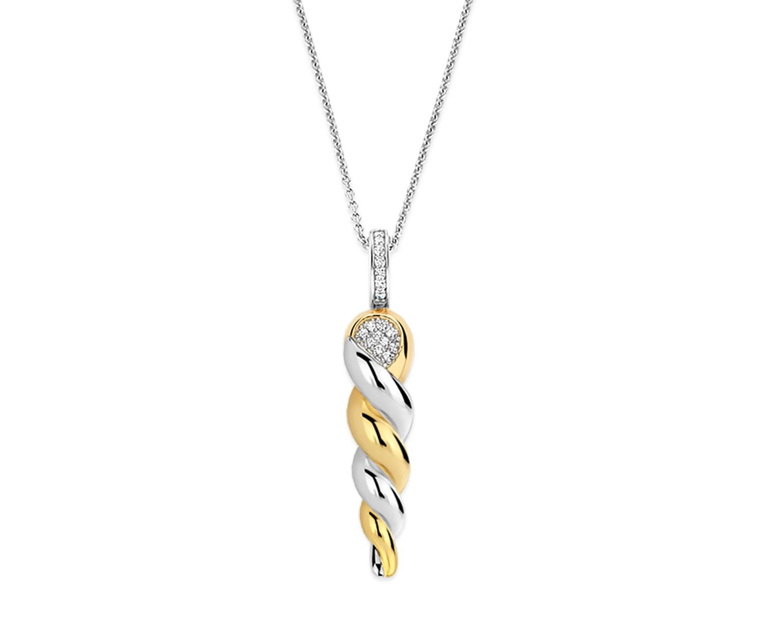 Ti Sento Twisted Pendant