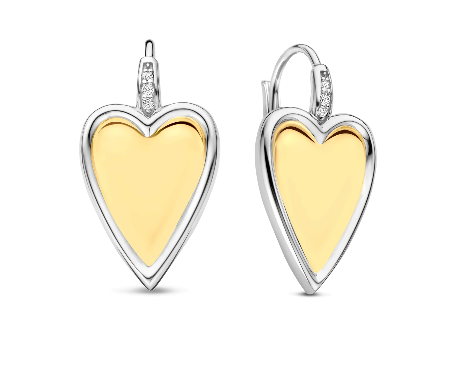 Ti Sento Heart Earrings